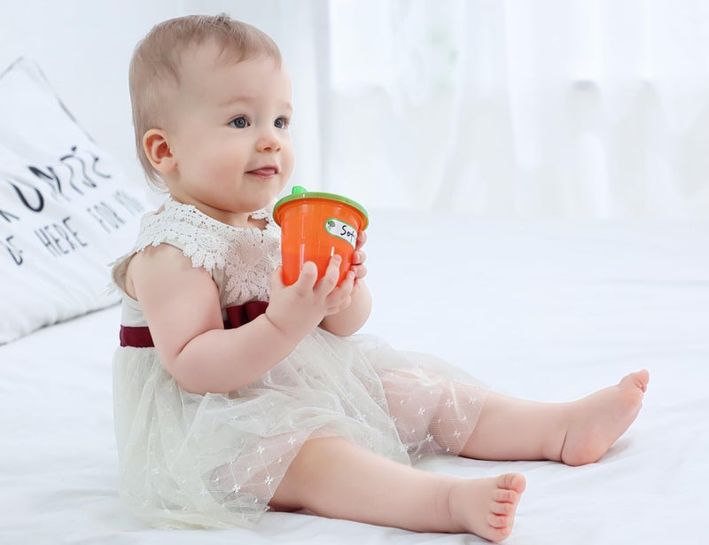 CHUBBIEE ملصقات زجاجة الأطفال وملصقات أسماء دور الرعاية، ملصقات مقاومة للماء ذاتية التغطية لأغراض الأطفال، ملصقات أسماء قابلة للكتابة آمنة في غسالة الصحون للمدرسة والمنزل، أحجام وألوان متنوعة، عبوة من 128 (مجموعة قوس قزح من 2)  - Image 3